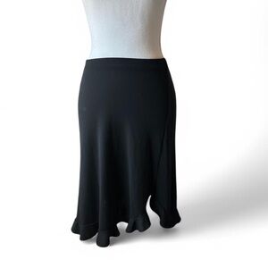 Elegant Black Midi Skirt